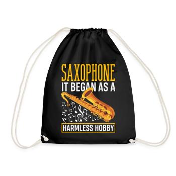Saxophone - Drawstring Bag - black - Front