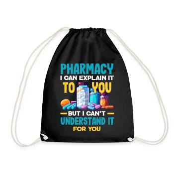Pharmacist Pharmaceutical Technical - Drawstring Bag - black - Front