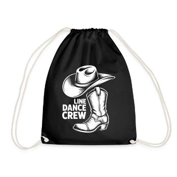 Line Dance Crew Cowboy Boots - Turnbeutel - Schwarz - Vorne