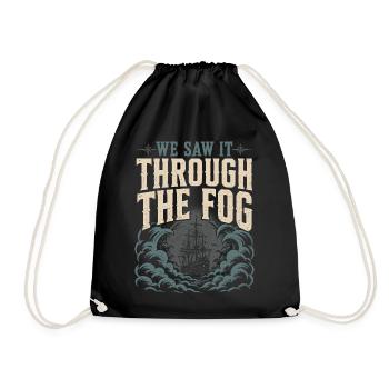 Ghost Ship Cursed Ship Maritime Spirit - Drawstring Bag - black - Front
