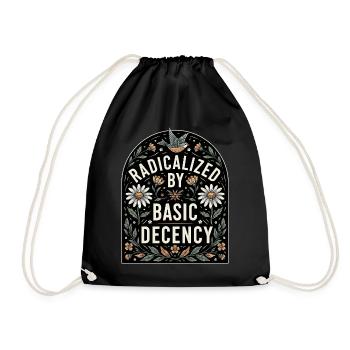 Flower Statement for Equality Fans - Drawstring Bag - black - Front