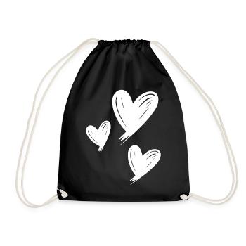 Cœur - Sac de sport léger - noir - Devant