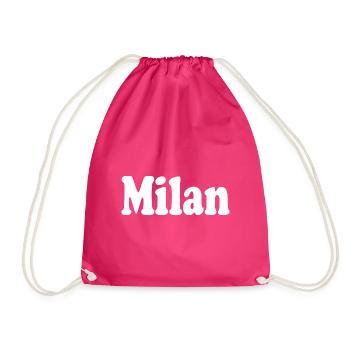 Milan Milan Milano - Drawstring Bag - fuchsia - Front