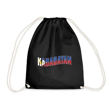 Philippines - Kababayan - Drawstring Bag - black - Front