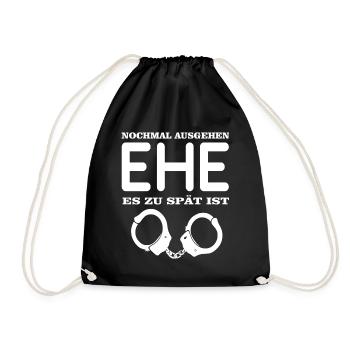 Cadeau de fiancée Bachelorette - Sac de sport léger - noir - Devant