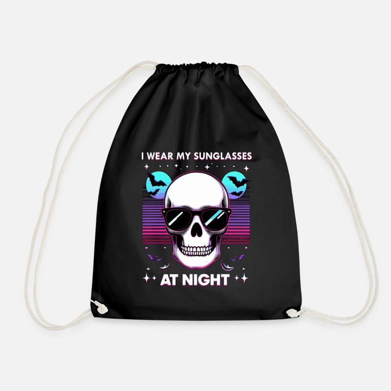 I wear my sunglasses at night - Turnbeutel - Schwarz