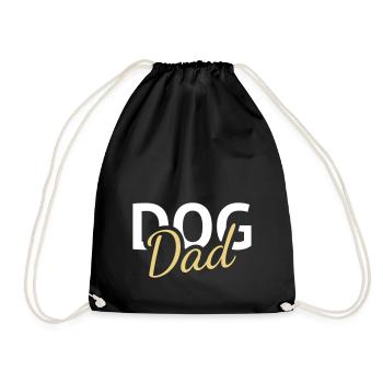 Chien papa chien - Sac de sport léger - noir - Devant