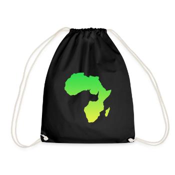Afrika, Safari - Turnbeutel - Schwarz - Vorne