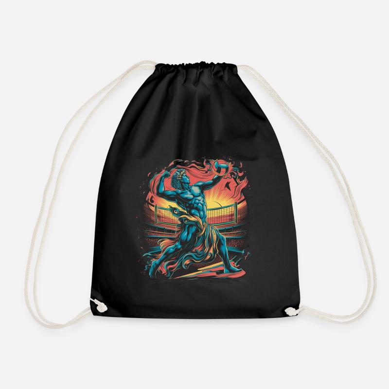 Volleyball - Drawstring Bag - black