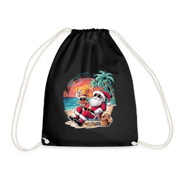 Noël en juillet - Sac de sport léger - noir - Devant