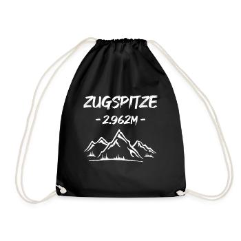 Zugspitze - 2.962m - - Turnbeutel - Schwarz - Vorne