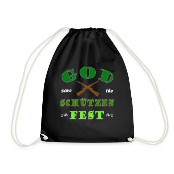 God save the Schützenfest - Turnbeutel - Schwarz - Vorne