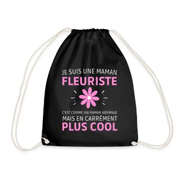 Je suis une maman fleuriste cadeau fête des mères - Sac de sport léger - noir - Devant