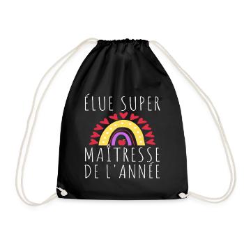 Super maitresse humour maîtresse cadeau - Sac de sport léger - noir - Devant