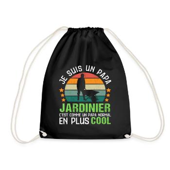 Papa jardinier cadeau jardinage fête des pères - Sac de sport léger - noir - Devant