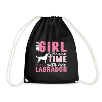 Labrador - Turnbeutel - Schwarz - Vorne