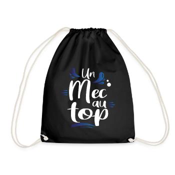 Mec Gars Homme Cadeau T-shirt Papa Papy Collègue - Sac de sport léger - noir - Devant