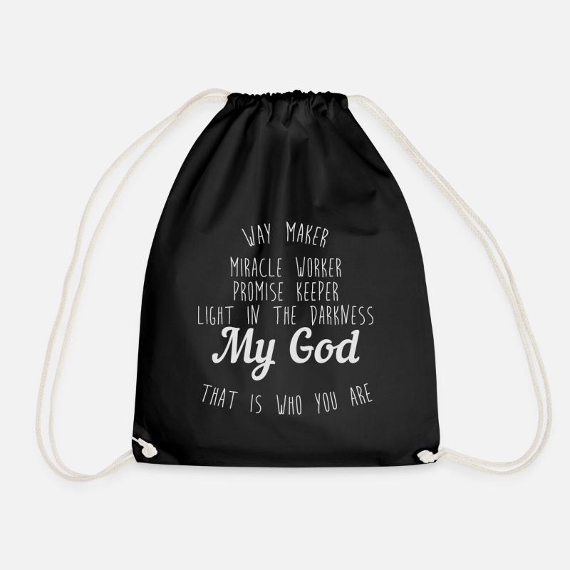 Way Maker - Drawstring Bag - black