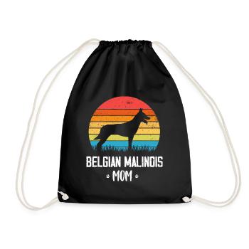 Berger belge malinois - Sac de sport léger - noir - Devant