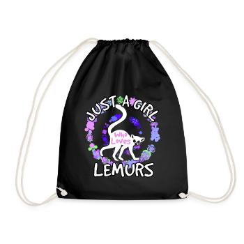 Cadeau Femmes Lémuriens - Sac de sport léger - noir - Devant