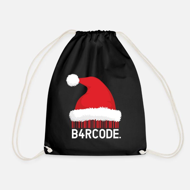 B4RCODE. Christmas - Turnbeutel - Schwarz