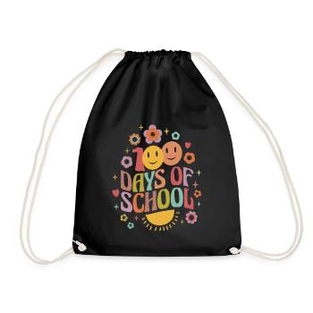 100 jours d’école - Sac de sport léger - noir - Devant