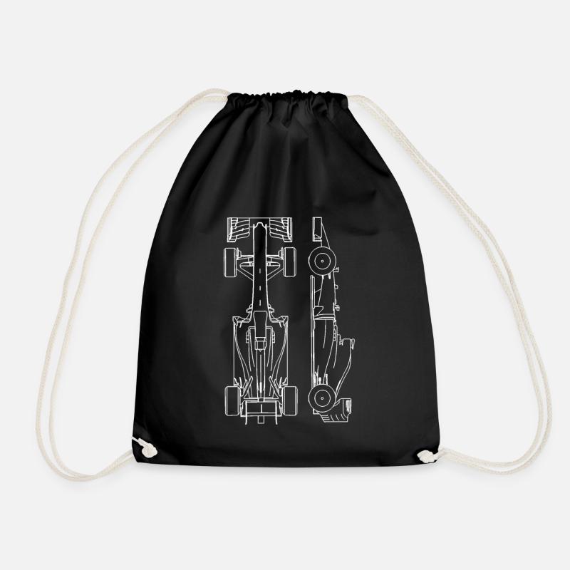 shirt - Drawstring Bag - black