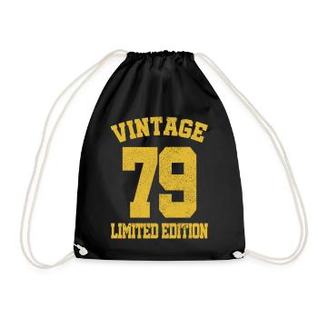 Année de naissance 1979 - Sac de sport léger - noir - Devant