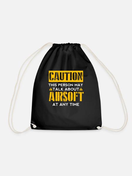 CAUTION - Airsoft Fan - Turnbeutel - Schwarz