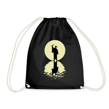 The Graduate And The Moon - Turnbeutel - Schwarz - Vorne