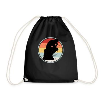 Philosopher RETRO COLLECTION - Turnbeutel - Schwarz - Vorne