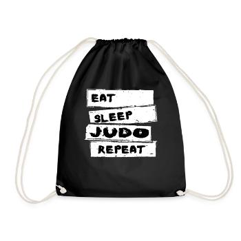 Judo - Judo Tshirt - Drawstring Bag - black - Front