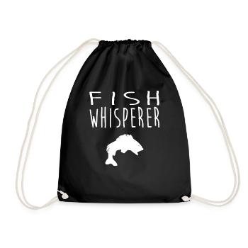 Fish Tee - Turnbeutel - Schwarz - Vorne
