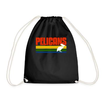 Pelicans Hipsters Shirt - Sac de sport léger - noir - Devant
