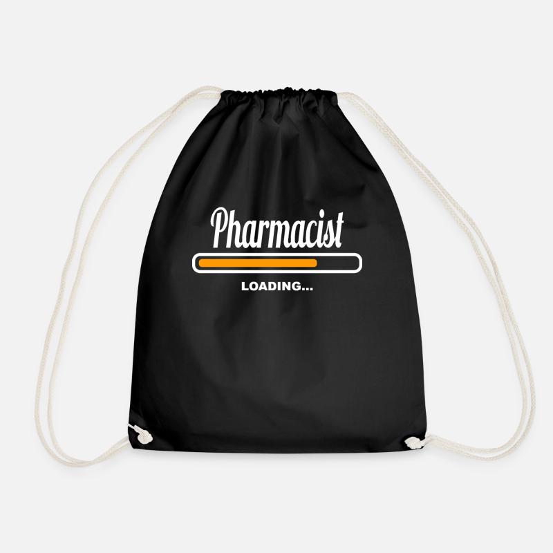 Pharmacist Loading - Drawstring Bag - black