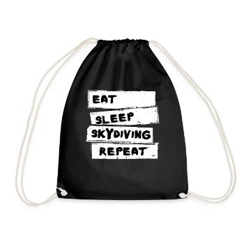 Skydiving - Skydiving Tshirt - Drawstring Bag - black - Front
