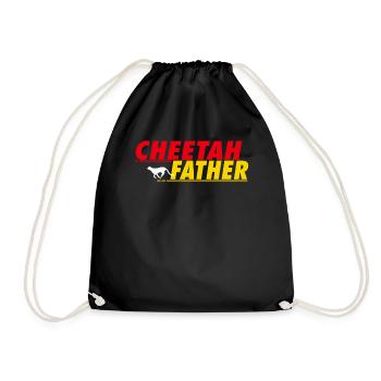 Cheetah Father - Turnbeutel - Schwarz - Vorne