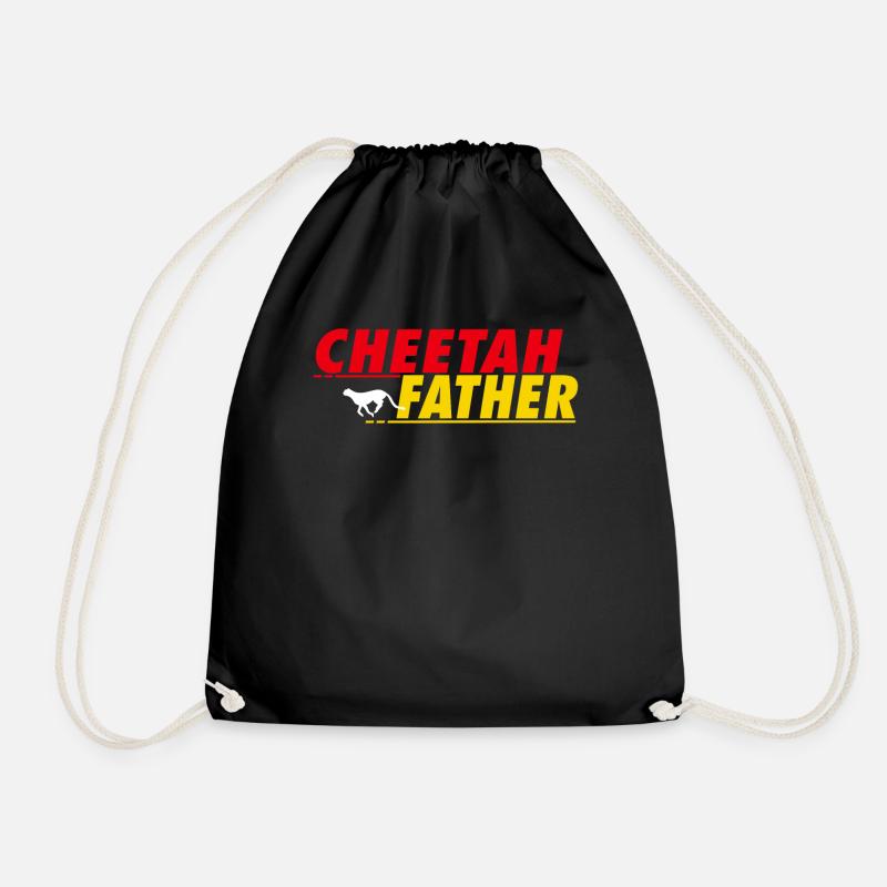 Cheetah Father - Turnbeutel - Schwarz
