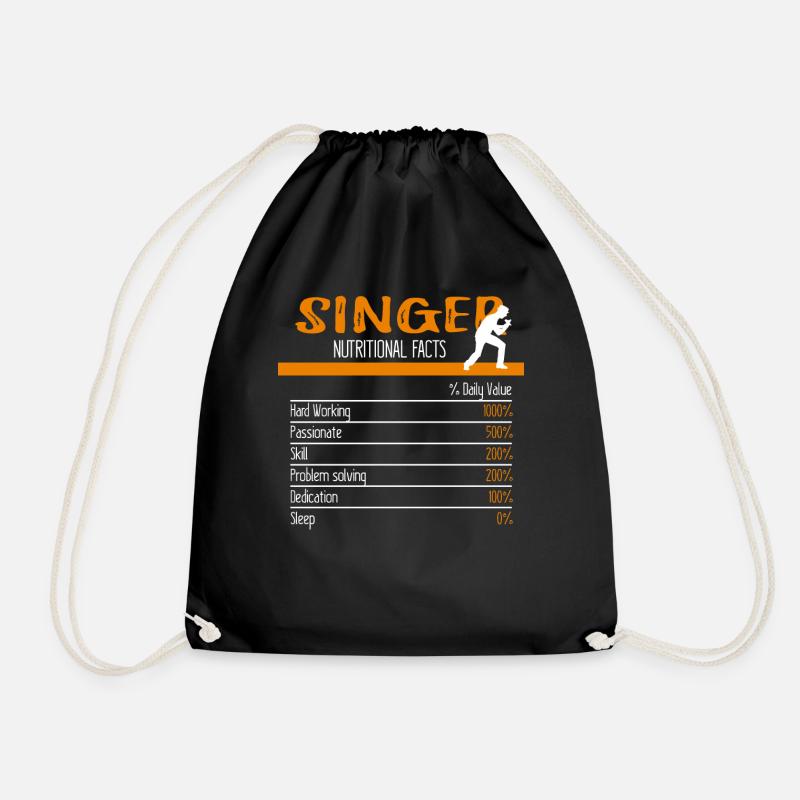 Singer Ingredients - Turnbeutel - Schwarz