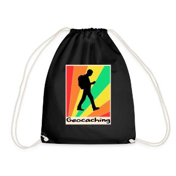 Geocaching posters Geocaching - Drawstring Bag - black - Front