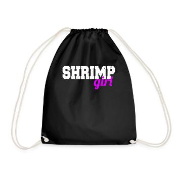 Fille aux crevettes - Sac de sport léger - noir - Devant