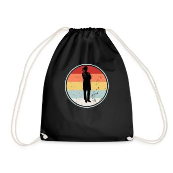Gynecologist RETRO COLLECTION - Drawstring Bag - black - Front