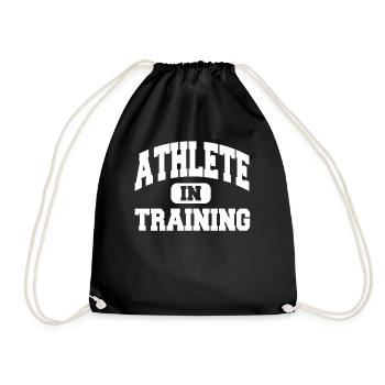 Athlete In Training - Turnbeutel - Schwarz - Vorne