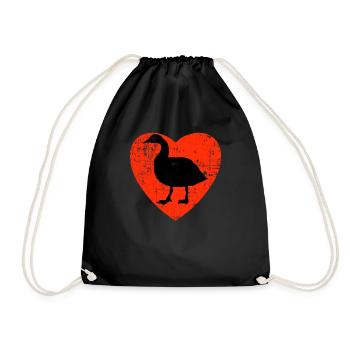 Love My Gooses Design - Turnbeutel - Schwarz - Vorne