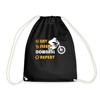 Downhill Graphic Tshirt - Turnbeutel - Schwarz - Vorne