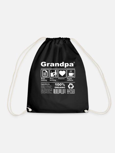 Grandpa - Turnbeutel - Schwarz