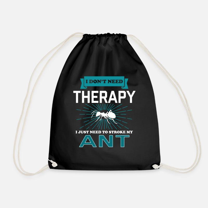 I Dont Need Therapy - ANTS - Turnbeutel - Schwarz