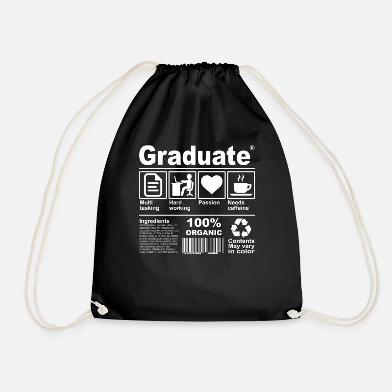 Graduate - Turnbeutel - Schwarz