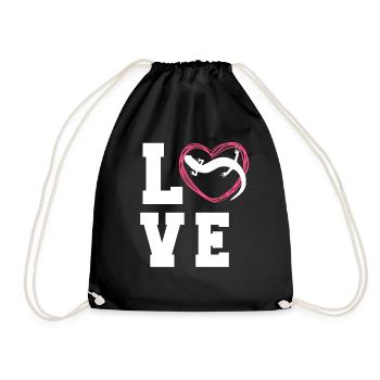 Thé à la salamandre pour femme - Sac de sport léger - noir - Devant