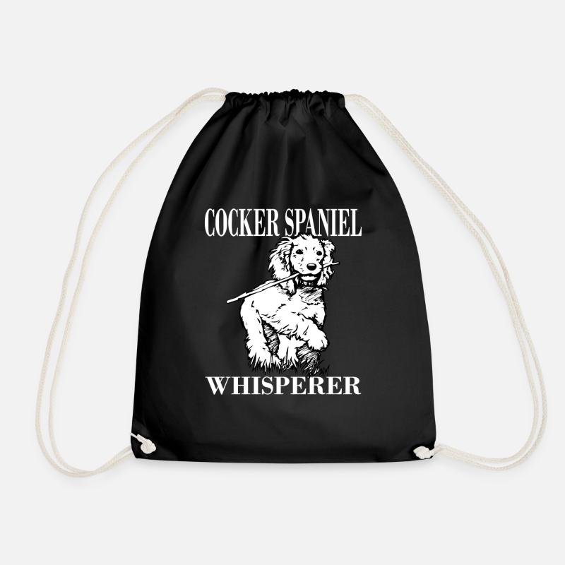 Creative Cocker Spaniel Tshirt For Men And Women - Turnbeutel - Schwarz